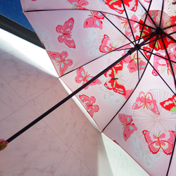 手作り日傘　猫パンチ ふふふとかわし去る蝶々【限定品】 10枚目の画像