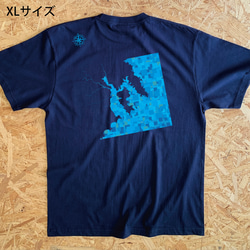 地図Tシャツ：気仙沼ブルー 8枚目の画像