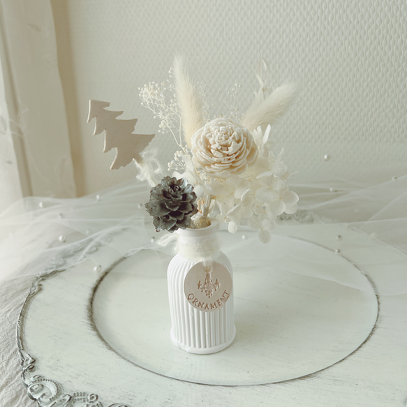 ガラスコレクション【花瓶赤と黄のグラデーション】