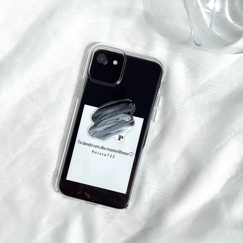 ペイントイニシャルケース クリアケース iPhone全機種対応 ペイントイニシャルケース クリアケース iPhone全機種対応