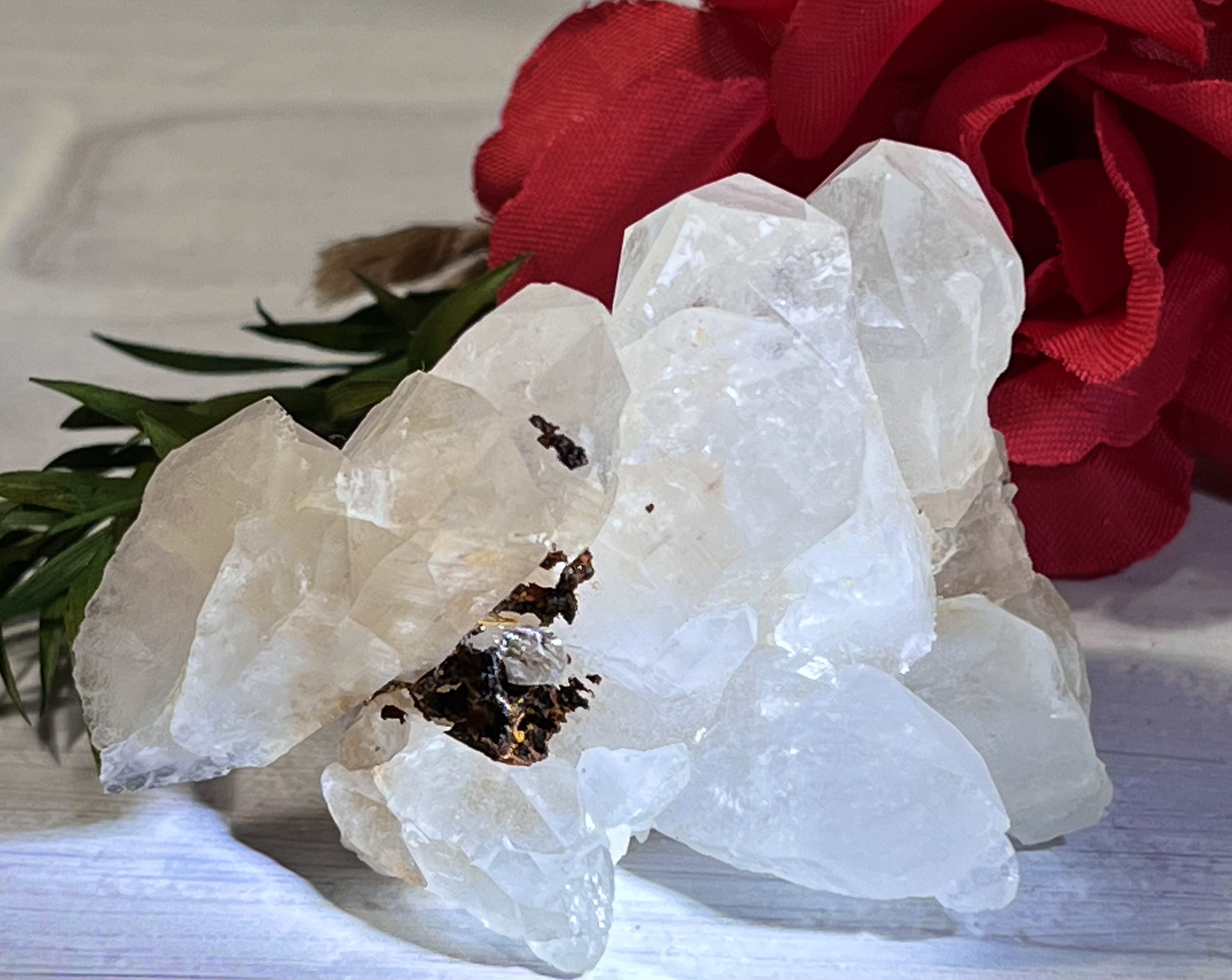 ヒマラヤ✨ マニカラン産　ピンク水晶  原石　ラフストーン　クラスター