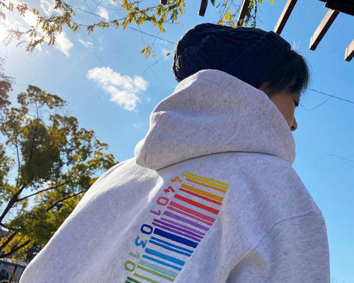 LABYRINS Labyrins ユニコーン刺繍 グレー パーカー Sサイズ LABYRINS