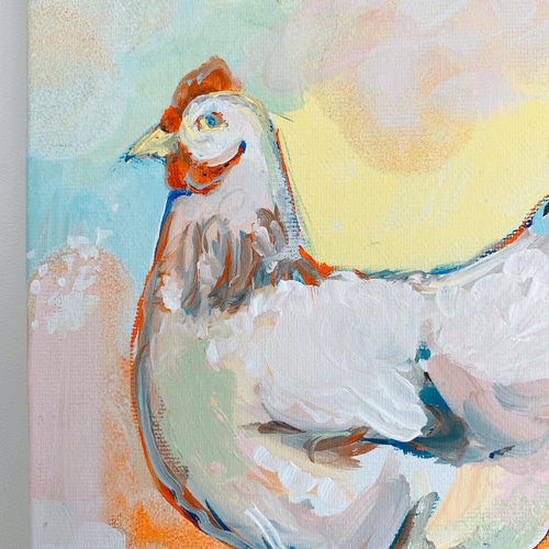 原画】ニワトリの絵 絵画 Hang 通販 16682106｜Creema(クリーマ)