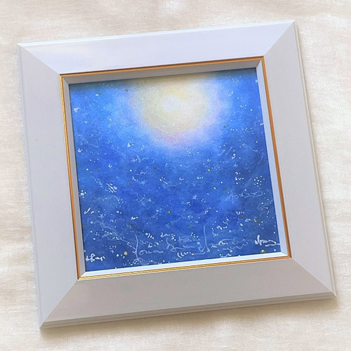 月明り』 パステルアート 月のパステル画 絵画 HIDEKI 通販