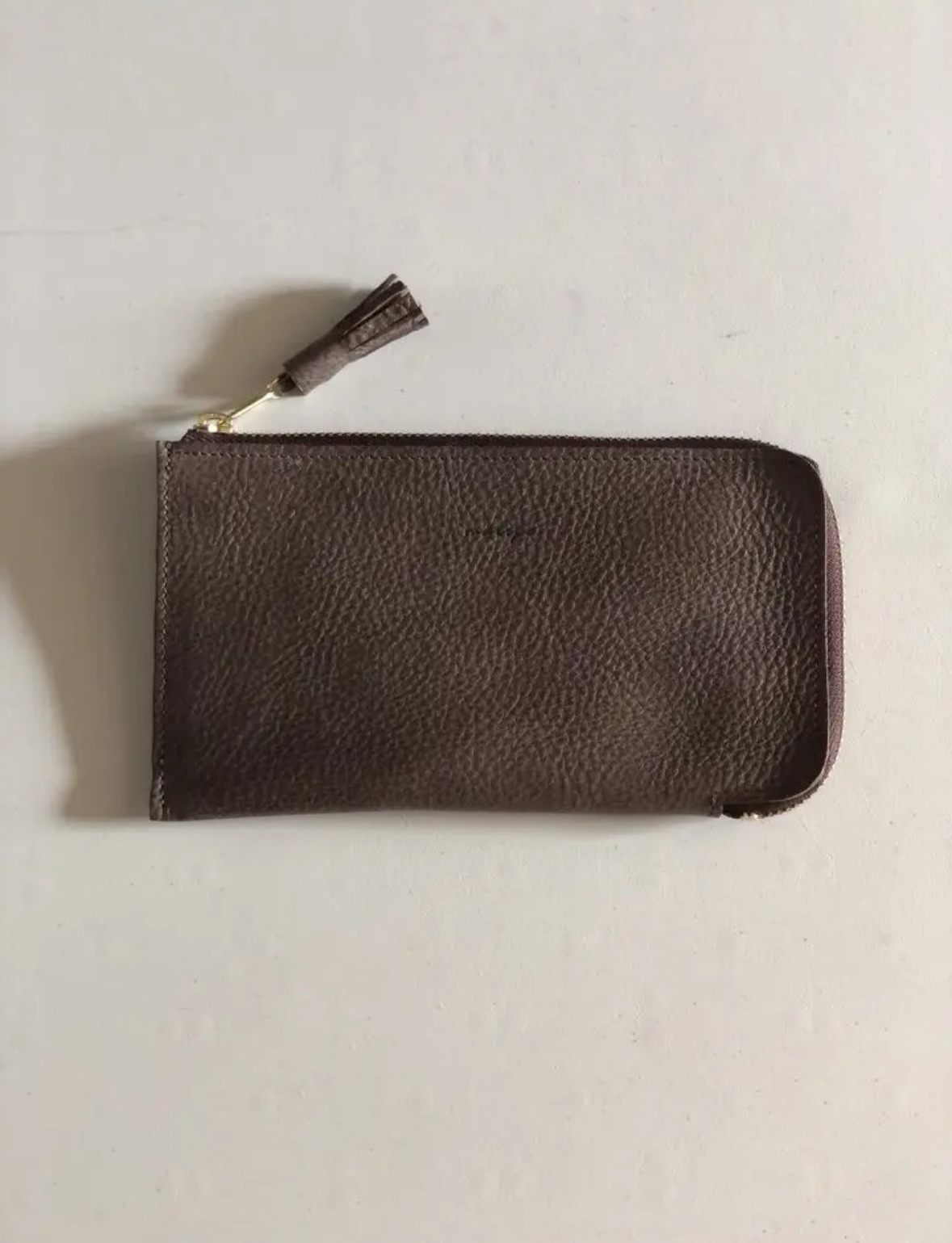 コンパクトな長財布　マチ付き