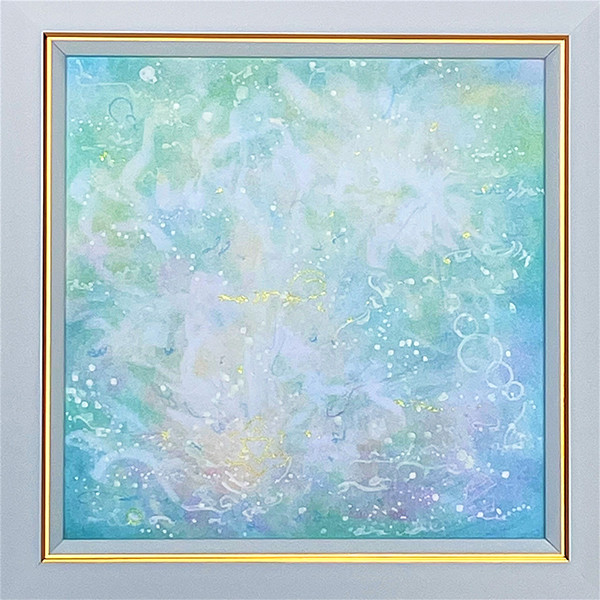 公式サイト 【真作】絵画　パステル画　色彩の交響曲　柔らかな曲線が奏でる抽象アート　V115 絵画