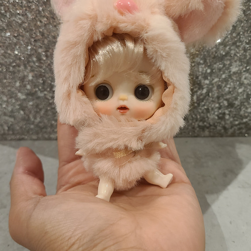 オビツ うさぎ 着ぐるみドール お人形 手のひらドール 関節ドール