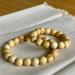 印加聖木手造原木9mm珠串 9mm Palo Santo Beaded Bracelet 第1張的照片