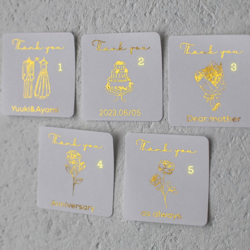 縦型ショップシール3種J★サンキューシール名入オーダーアクセサリー台紙のお供に cdb3c1783594e8b79e5a689f1b6885