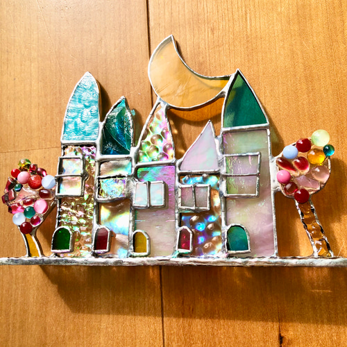 ✴︎新作✴︎オーロラHOUSEシリーズ 水色 ☆ステンドグラス