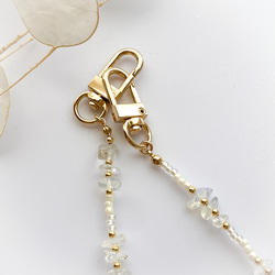 鵝卵石和串珠手鍊 - 蛋白石（手鍊式智慧型手機配件）[補貨] 第5張的照片