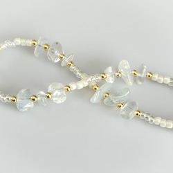 鵝卵石和串珠手鍊 - 蛋白石（手鍊式智慧型手機配件）[補貨] 第6張的照片