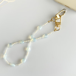 水滴形蛋白石手鍊（手環式智慧型手機配件/手機腕帶）[補貨] 第3張的照片