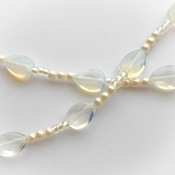 水滴形蛋白石手鍊（手環式智慧型手機配件/手機腕帶）[補貨] 第6張的照片