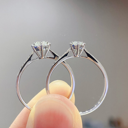 天然ダイヤモンドリング0.1ct k18 指輪・リング パール大好き(購入前に  