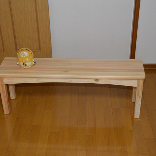 ダイニングベンチ 幅120cm 奥行30cm 高さ42cm 無垢のヒノキ ソファ