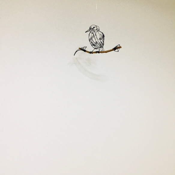 ワイヤーアート　ワイヤークラフト  鳥　カワセミ 11枚目の画像