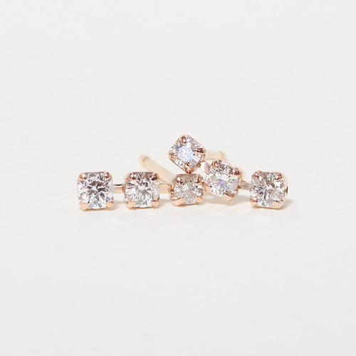 14金　お花　0.20ctダイヤモンド　ピアス 14金 お花 0.20ctダイヤモンド ピアス ダイヤモンド ピアス 0.14