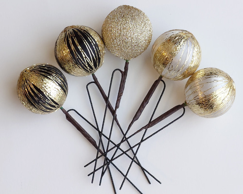 人気商品】和玉髪飾り ちょい足し 5本セット モノトーン系 かんざし