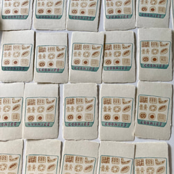【受注製作】手漉き和紙のミニカード・クッキー缶・封筒付き（1セット） 4枚目の画像