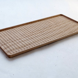 綺麗な木目の小ぶりの我谷盆 お盆 トレイ 木地盆 折敷 お盆・トレイ