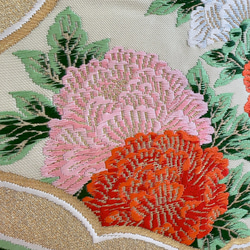 帯のタペストリー　アンティーク花文様　帯リメイク290 10枚目の画像