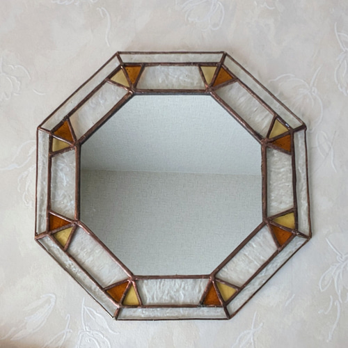 ステンドグラス ミラー絵画♦️ラタンフレーム♦️グリム童話♦️シンデレラ♦️送料込 it-60765874857af-1200.jpg