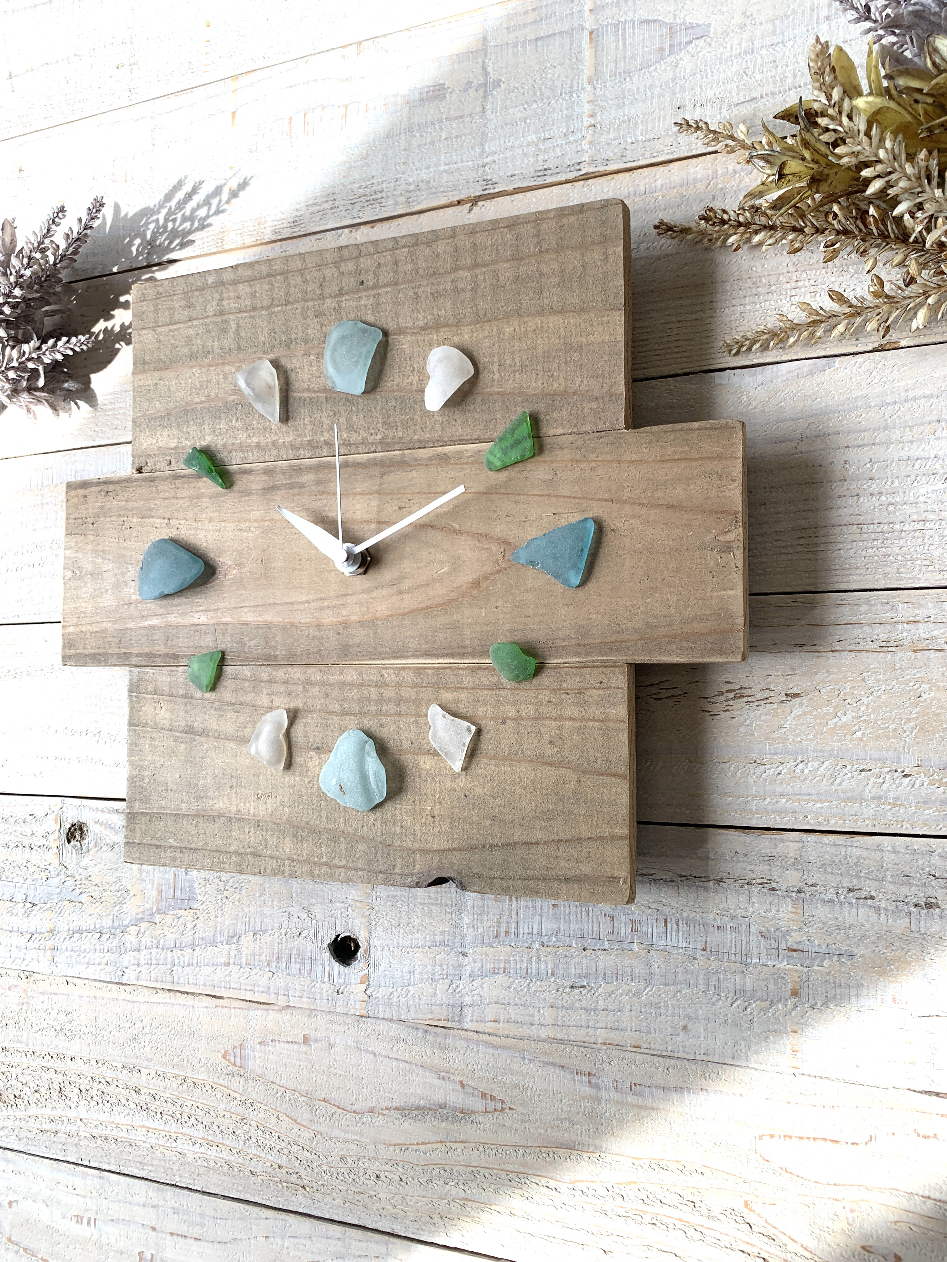 掛け時計　ビーチグラス