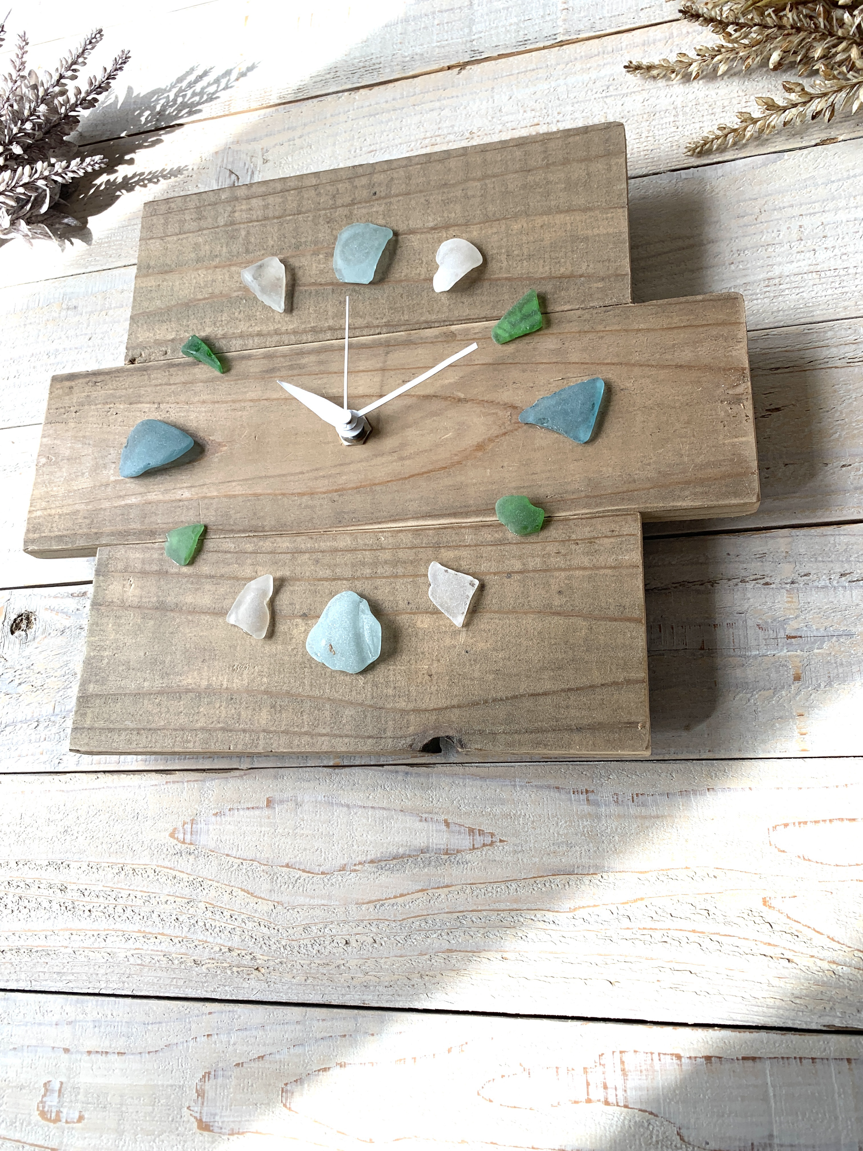 掛け時計　ビーチグラス