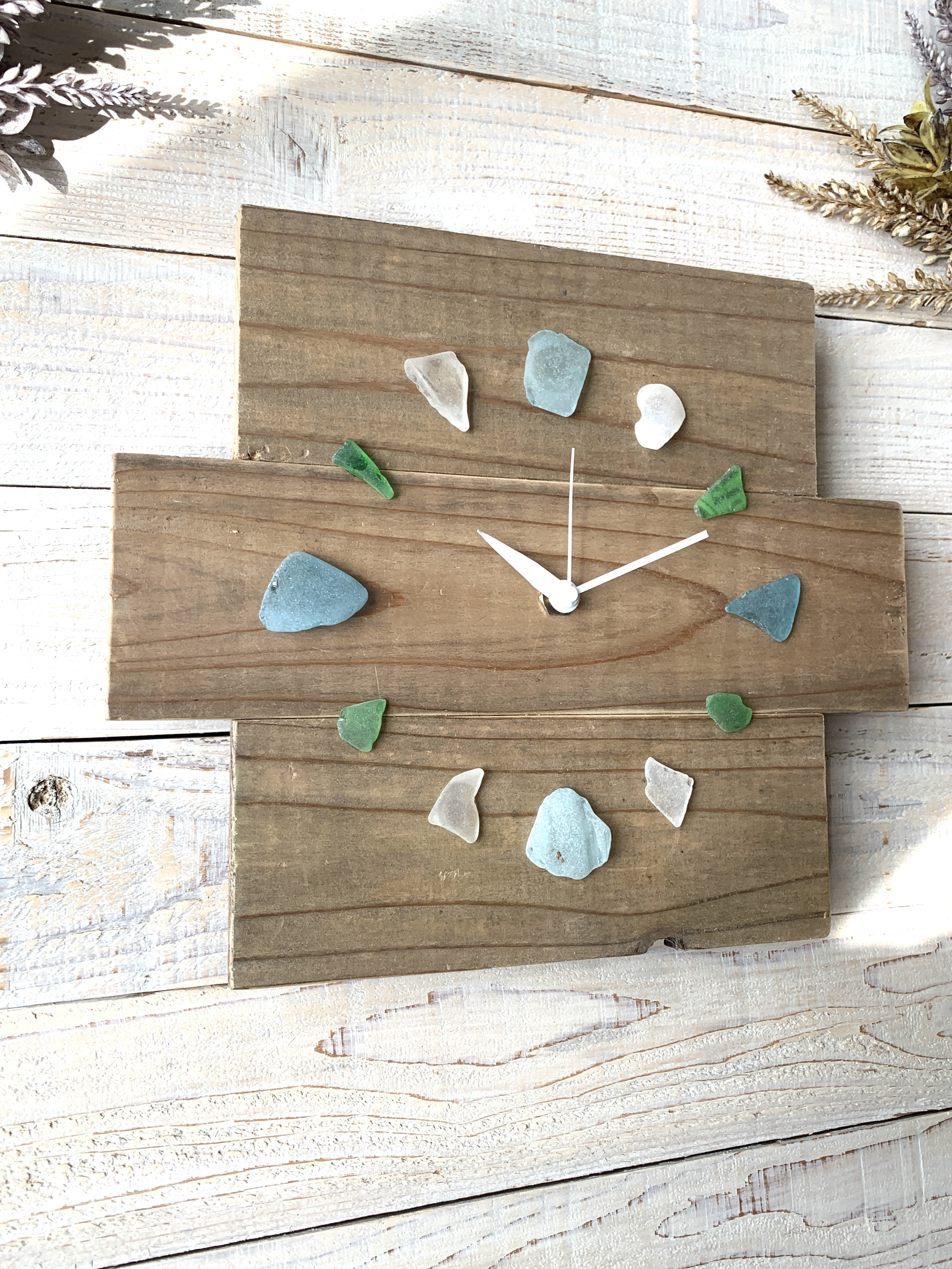 掛け時計　ビーチグラス