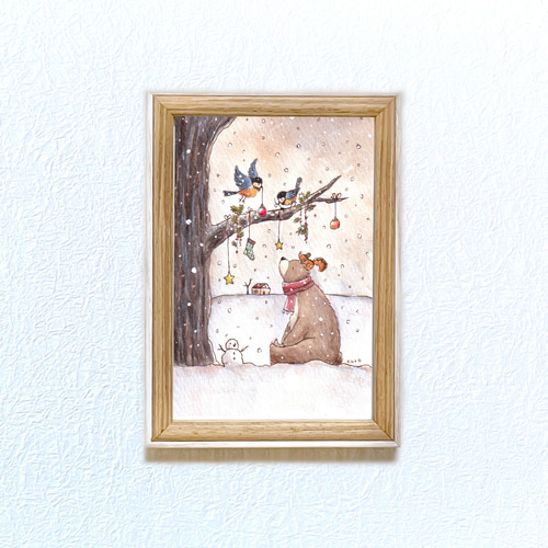 自作絵画（額入り）クリスマスver. 自作絵画（額入り）クリスマスver