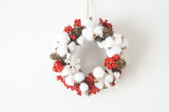 赤い実のクリスマスリース♡ 赤い実のクリスマスリース M リース Olive + 通販 14927918｜Creema