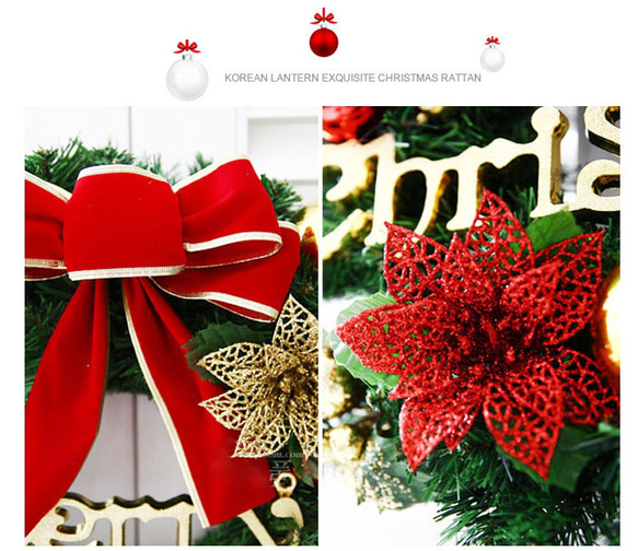 [早割クリスマス2023]クリスマスリース 玄関 クリスマスプレゼント Christmas wreath (Creema 8枚目の画像