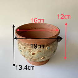 陶製植木鉢「悠」part5Lサイズ 8枚目の画像