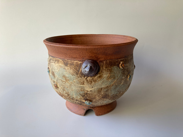 陶製植木鉢「悠」part5Lサイズ 2枚目の画像