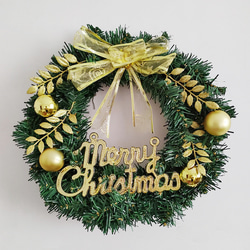 [早割クリスマス2023]クリスマスリース 玄関 グリーン クリスマスプレゼント Christmas wreath 2枚目の画像