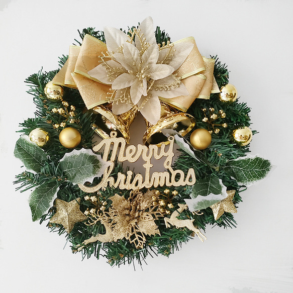 [早割クリスマス2023]クリスマスリース 玄関 グリーン クリスマスプレゼント Christmas wreath 6枚目の画像