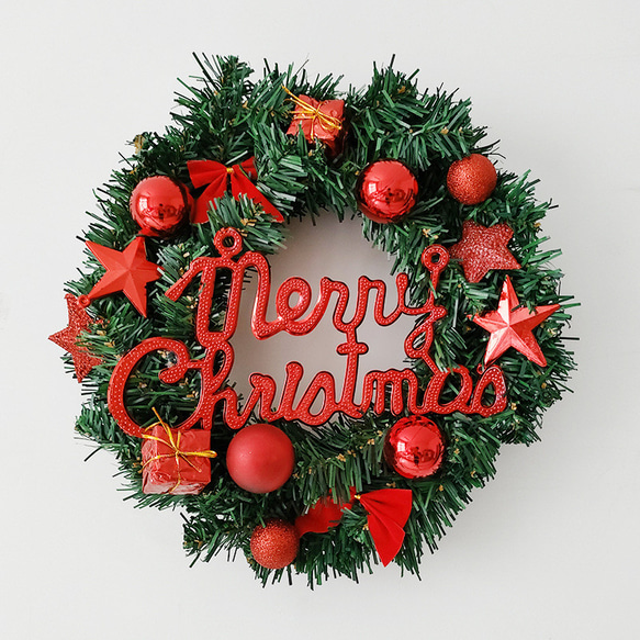 [早割クリスマス2023]クリスマスリース 玄関 グリーン クリスマスプレゼント Christmas wreath 8枚目の画像