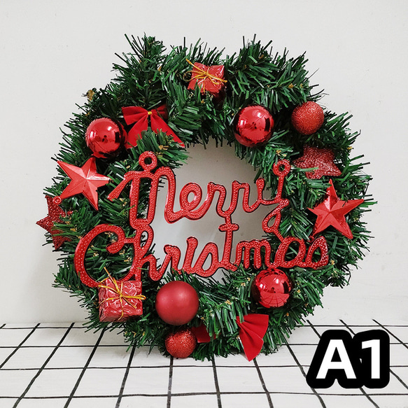 [早割クリスマス2023]クリスマスリース 玄関 五芒星 クリスマスプレゼント Christmas wreath 10枚目の画像