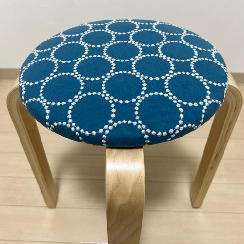 ミナペルホネン スツール タンバリン 丸椅子 【ブルー/イエロー