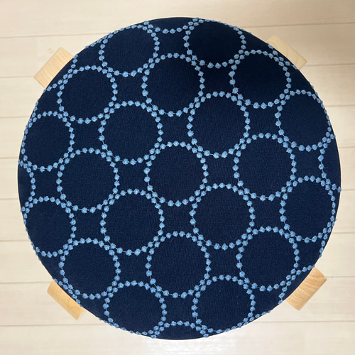 ミナペルホネン タンバリン 丸スツール 【インディゴ】 スタッキング