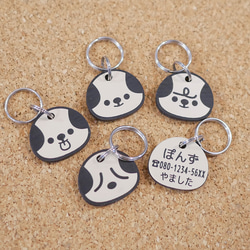 ミニチュアシュナウザーの迷子札（ペットの名札、ネームプレート