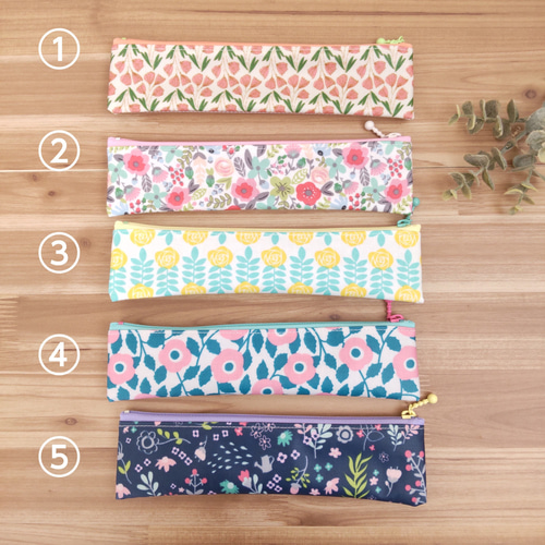 スリムなラミネートポーチ《カラフル》歯ブラシケースやペンケースにも