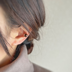 【JORIE】スモーキークォーツ　Ear cuff 3枚目の画像