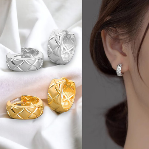 SILVER925 ゴールドピアス フープ SILVER925 ゴールドピアス フープ