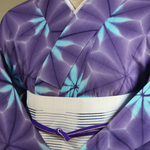 [値下げ］雪花絞り　板締め絞り　浴衣　絞り 値下げ］雪花絞り 板締め絞り 浴衣 絞り 値下げ］雪花絞り 板締め絞り