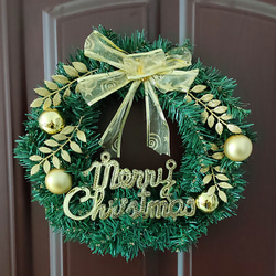 [早割クリスマス2023]クリスマスリース 玄関 黄金の葉 クリスマスプレゼント Christmas wreath 5枚目の画像