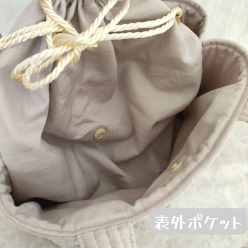 【専用】ヌビ×リバティ トートバッグ リバティ ヌビ トートバッグ 小さめ 巾着 ランチバッグ くすみ
