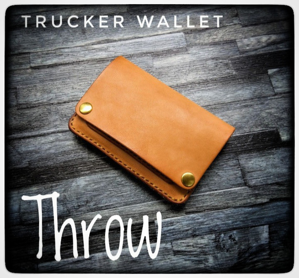 ◇ ショート トラッカーウォレット ◇スライド式 サドルレザー 二  