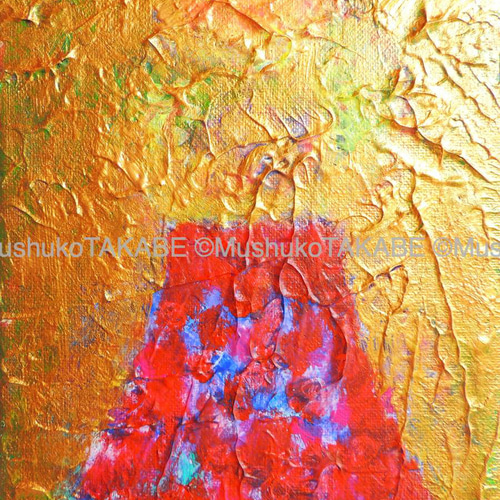 Mt. FUJI] #あかふじさん #アート #絵 #原画 #エネルギーチャージ 絵画